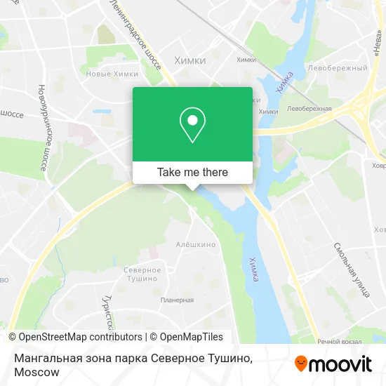 Мангальная зона парка Северное Тушино map