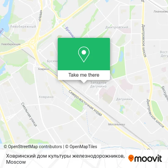 Ховринский дом культуры железнодорожников map