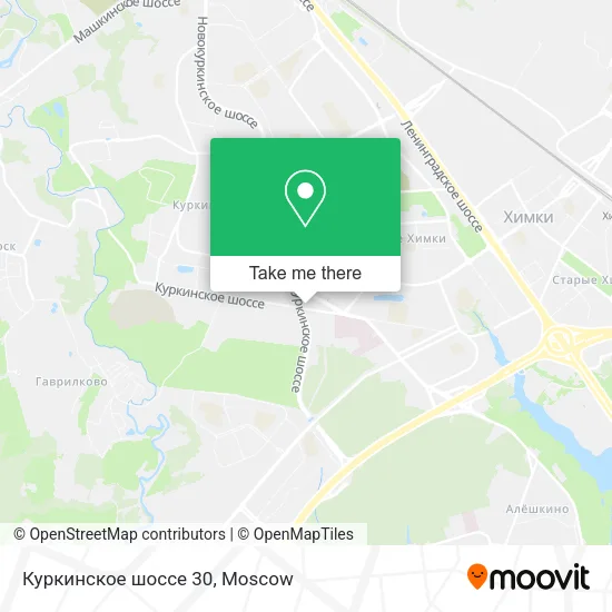 Куркинское шоссе 30 map