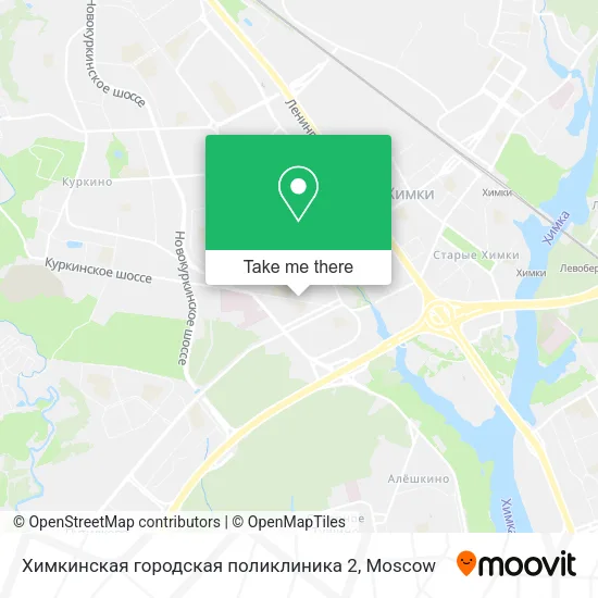 Химкинская городская поликлиника 2 map