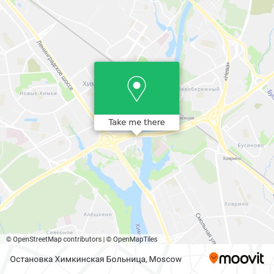 Остановка Химкинская Больница map