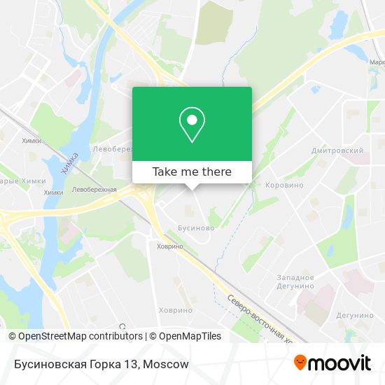 Бусиновская Горка 13 map