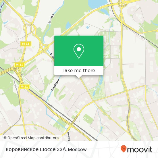 коровинское шоссе 33А map