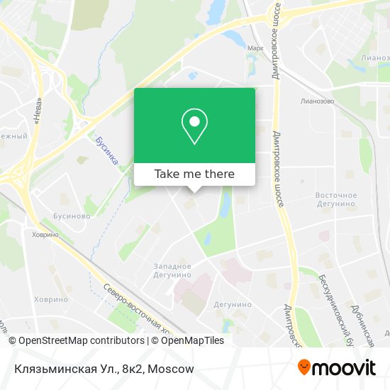 Клязьминская Ул., 8к2 map