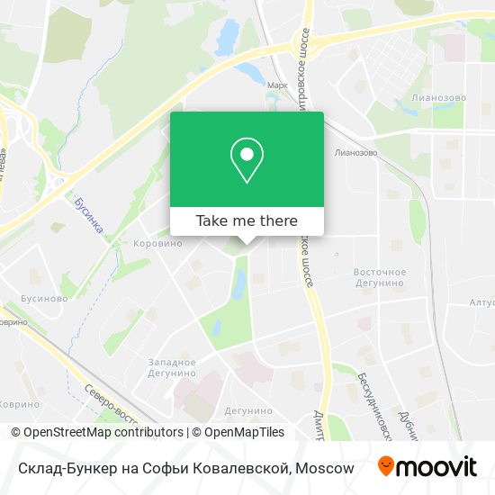 Склад-Бункер на Софьи Ковалевской map