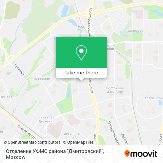 Отделение УФМС района "Дмитровский" map