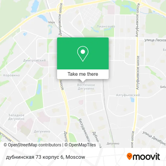 дубнинская 73 корпус 6 map