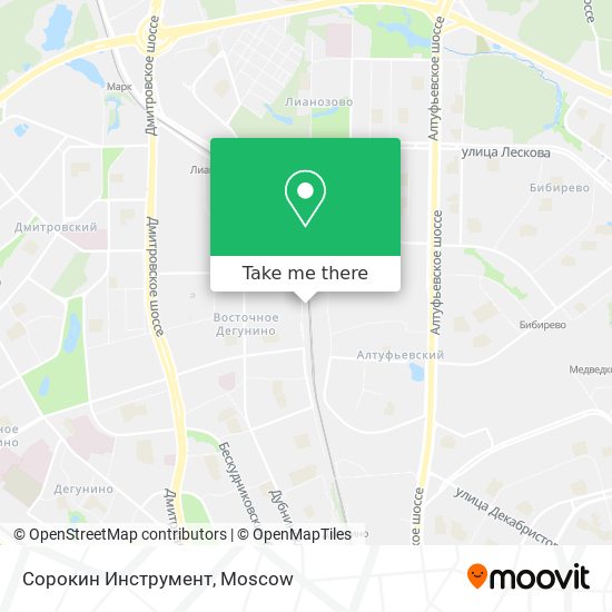 Сорокин Инструмент map