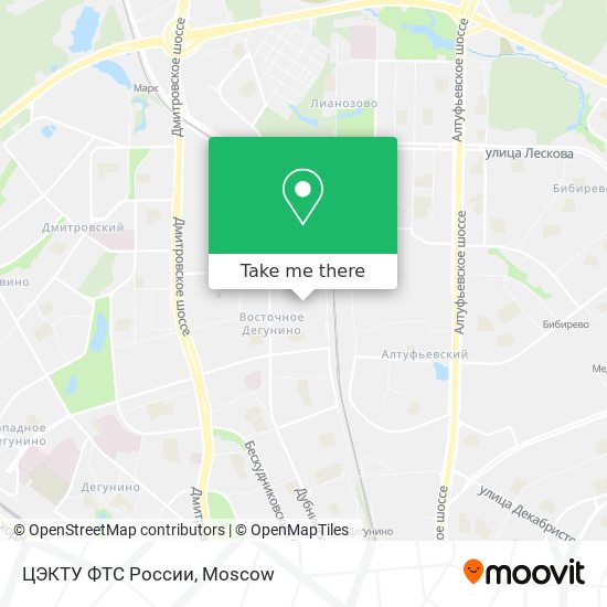 ЦЭКТУ ФТС России map
