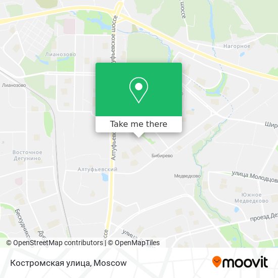 Костромская улица map