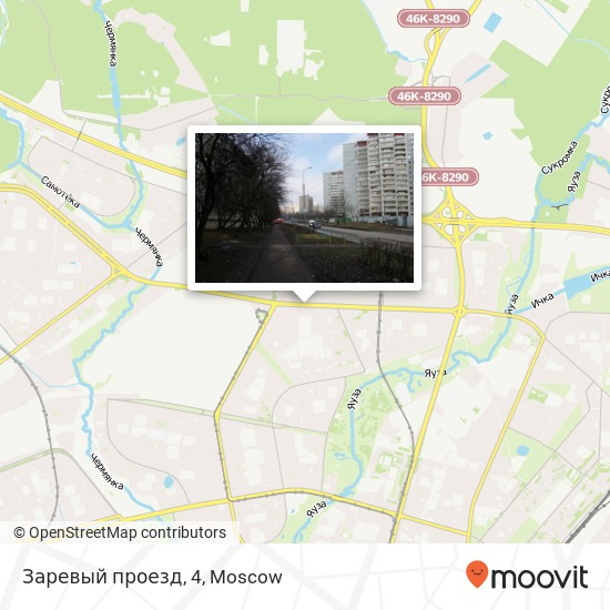 Заревый проезд, 4 map