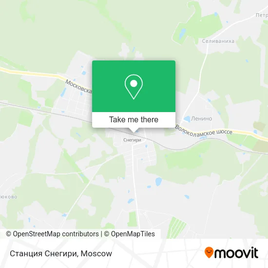 Станция Снегири map