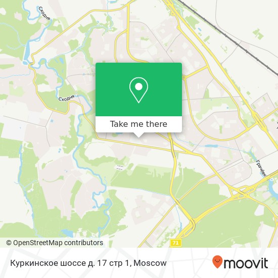 Куркинское шоссе д. 17 стр 1 map