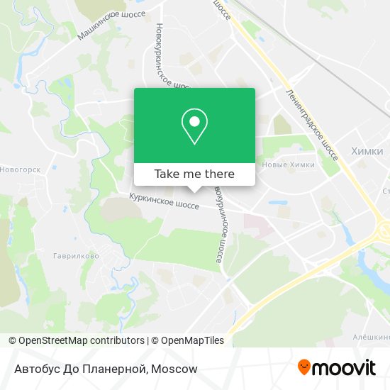 Автобус До Планерной map