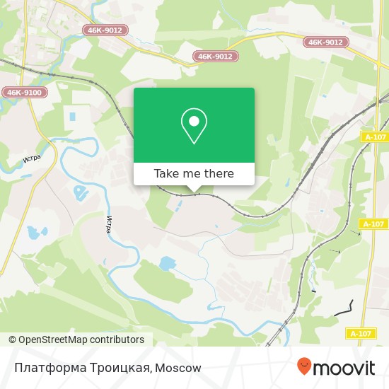 Платформа Троицкая map