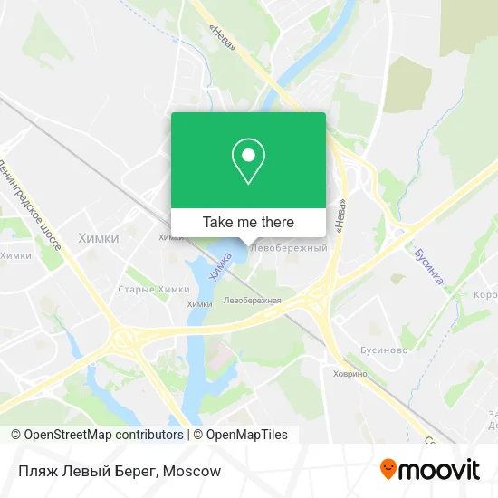 Пляж Левый Берег map