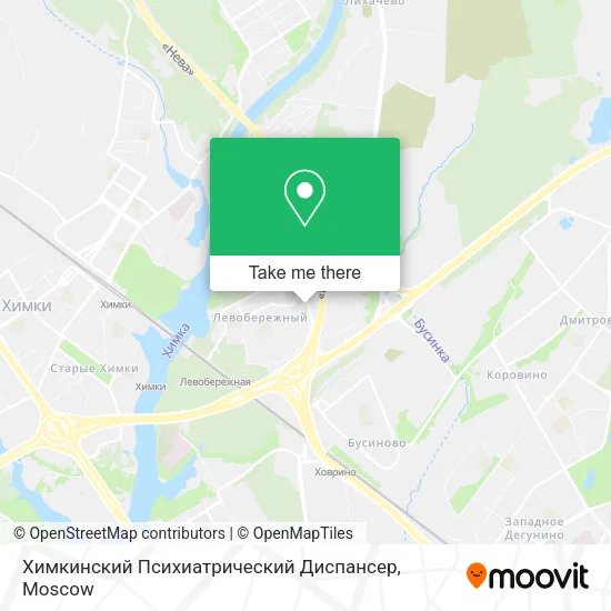 Химкинский Психиатрический Диспансер map