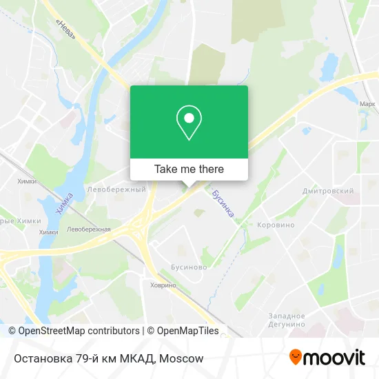 Остановка 79-й км МКАД map
