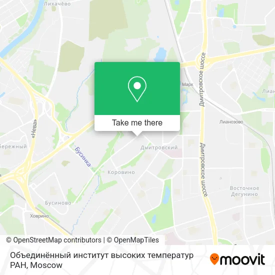 Объединённый институт высоких температур РАН map