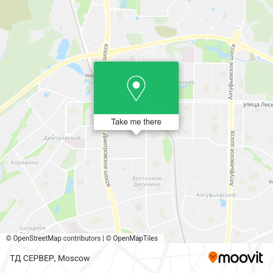 ТД СЕРВЕР map