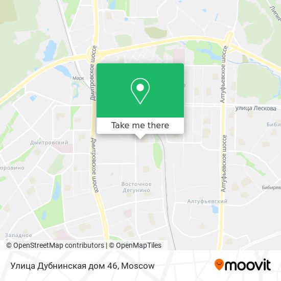 Улица Дубнинская дом 46 map