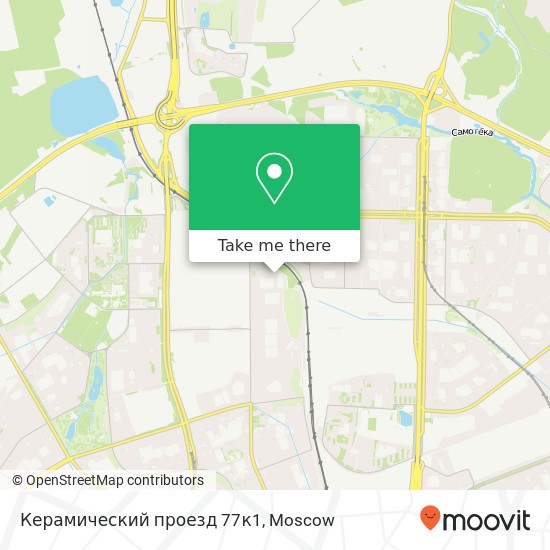 Керамический проезд 77к1 map