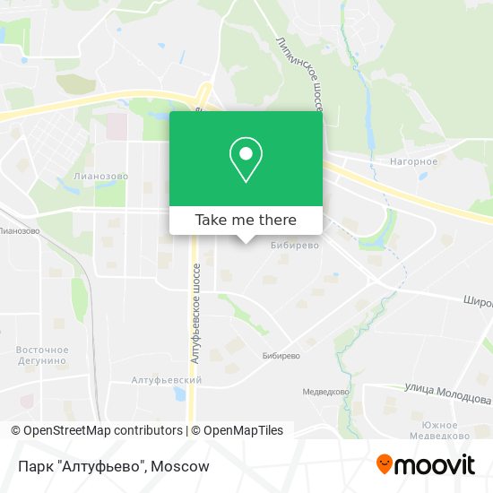 Парк "Алтуфьево" map