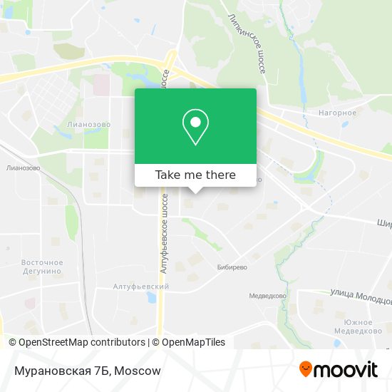 Мурановская 7Б map