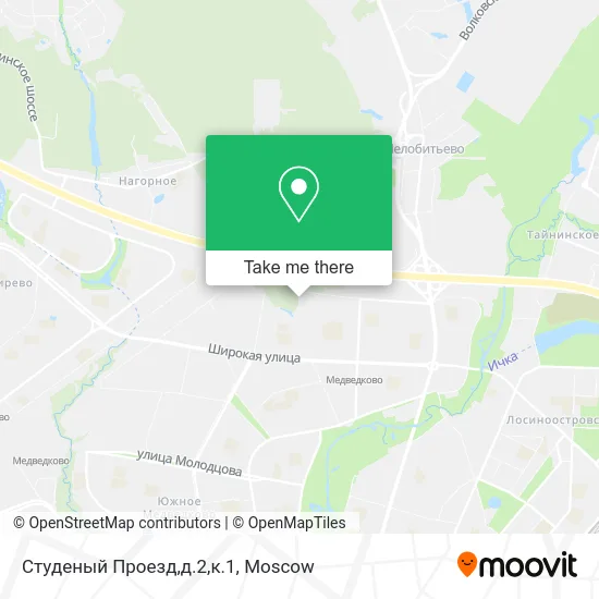 Студеный Проезд,д.2,к.1 map