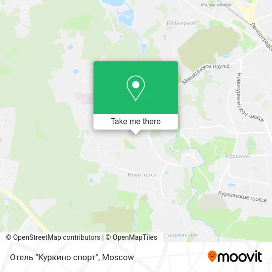 Отель "Куркино спорт" map