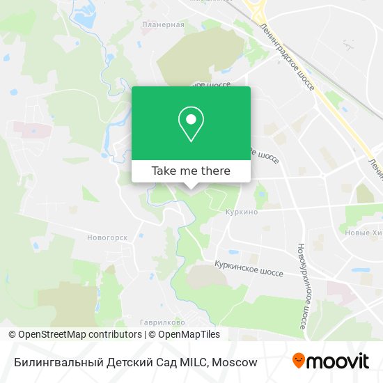 Билингвальный Детский Сад MILC map