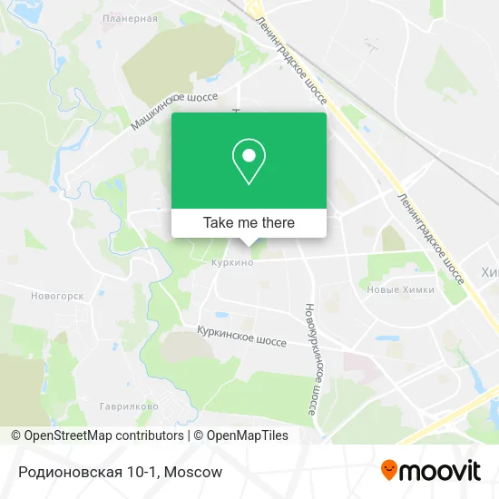 Родионовская 10-1 map