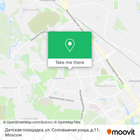 Детская площадка, ул. Соловьиная роща, д.11 map