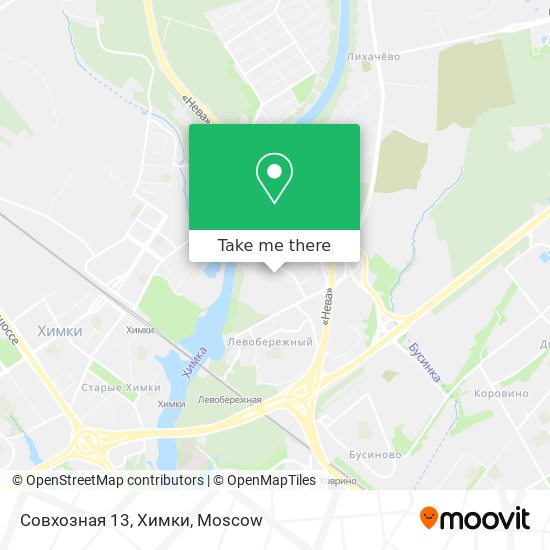 Совхозная 13, Химки map