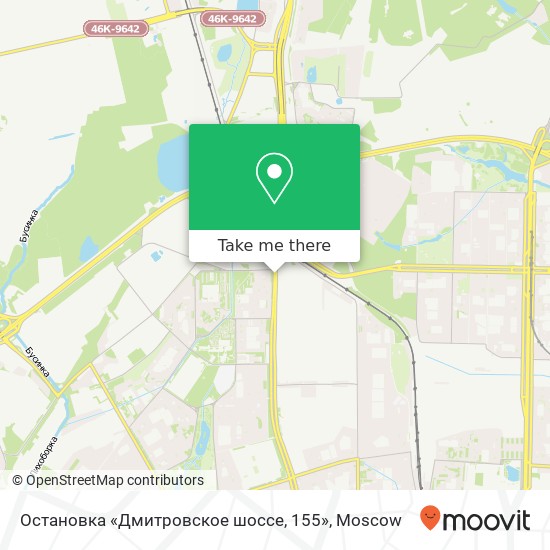 Остановка «Дмитровское шоссе, 155» map