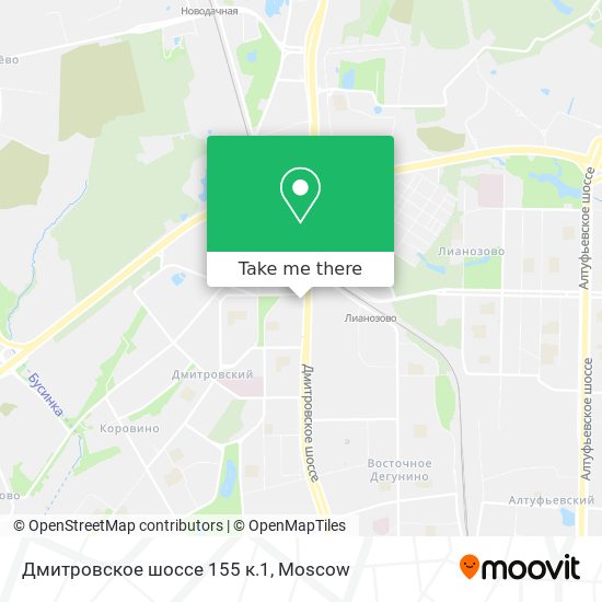 Дмитровское шоссе 155 к.1 map