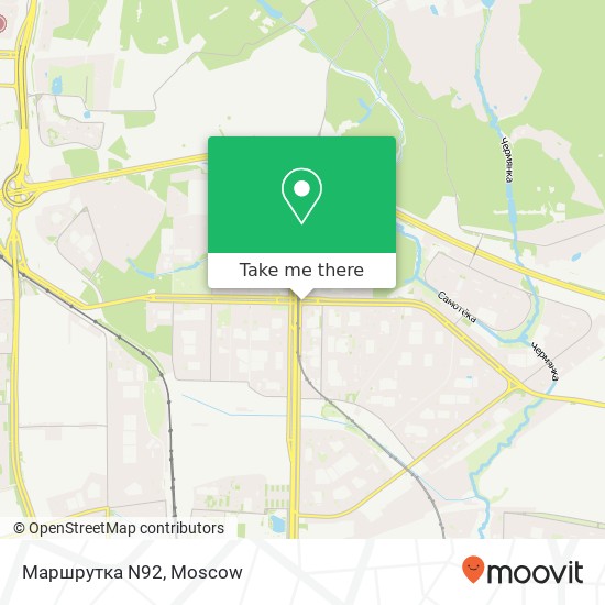 Маршрутка N92 map