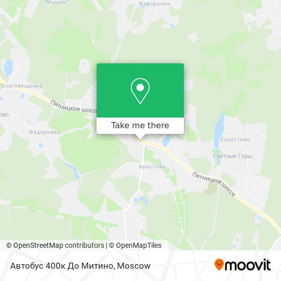 Автобус 400к До Митино map