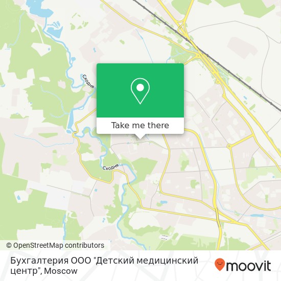Бухгалтерия ООО "Детский медицинский центр" map