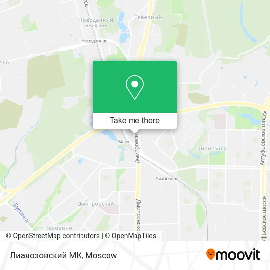 Лианозовский МК map