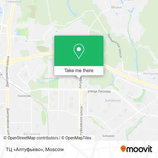 ТЦ «Алтуфьево» map