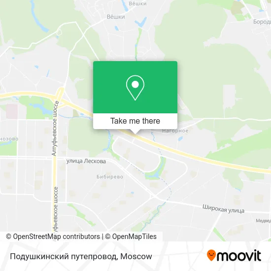 Подушкинский путепровод map
