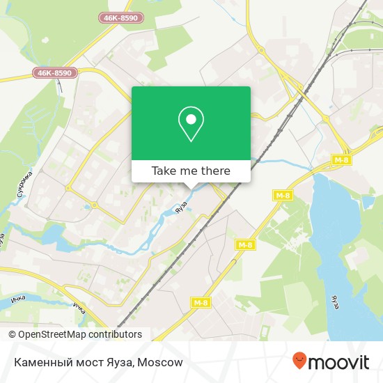 Каменный мост Яуза map