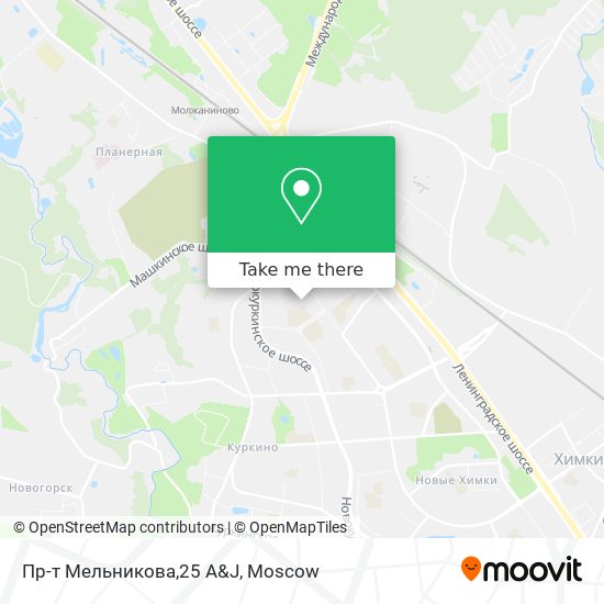 Пр-т Мельникова,25 А&J map