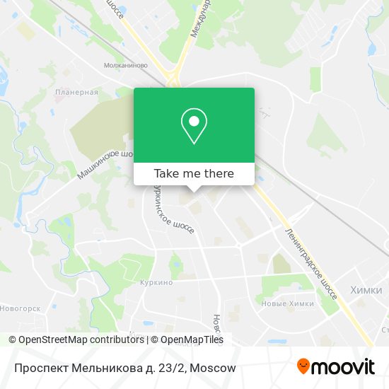 Проспект Мельникова д. 23/2 map