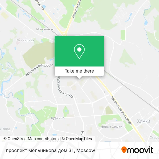проспект мельникова дом 31 map