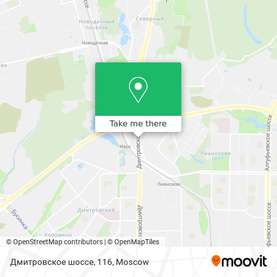 Дмитровское шоссе, 116 map