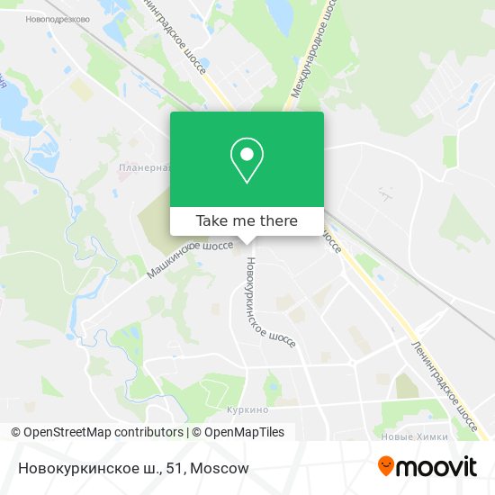 Новокуркинское ш., 51 map