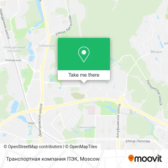 Транспортная компания ПЭК map