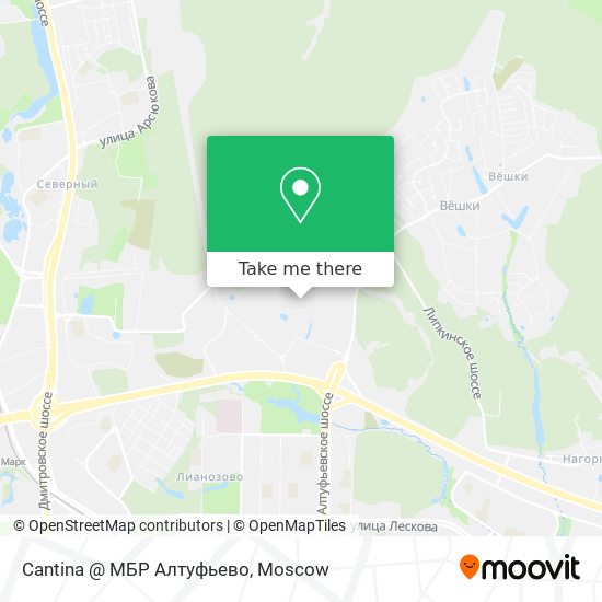 Cantina @ МБР Алтуфьево map